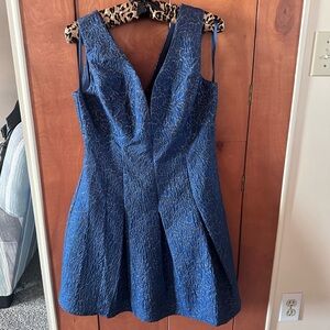 Ark & Co Royal Blue Textured Mini Dress